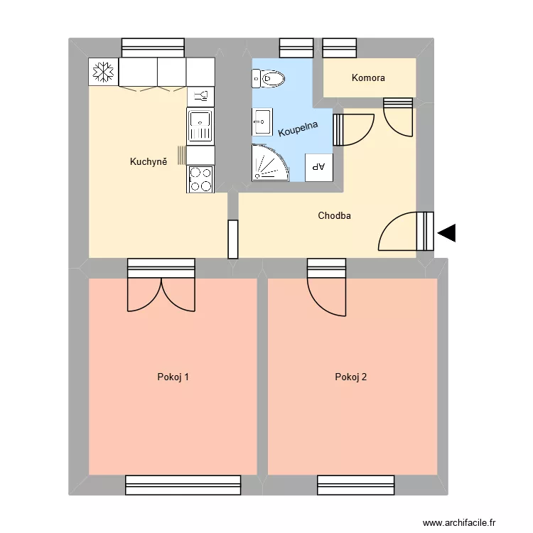V parku 149, byt 8. Plan de 11 et 177 m² V parku 149, byt 8. Plan de 11 et 177 m²
