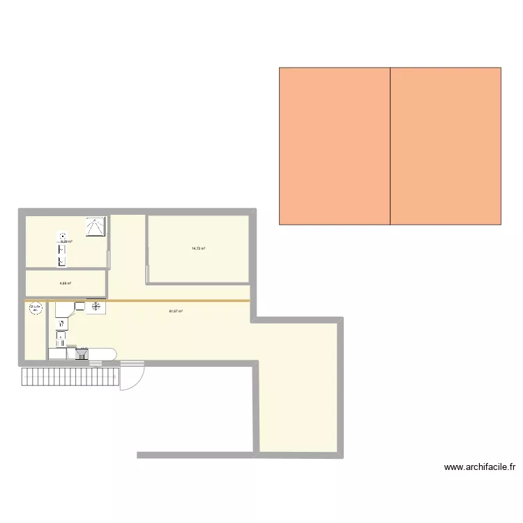 Comble Lugrin. Plan de 