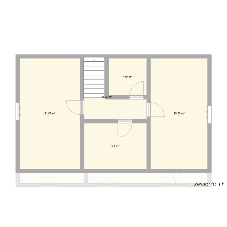 DALLIAS - BARDOUVILLE. Plan de 16 pièces et 206 m2