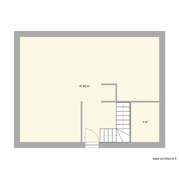 j-luc 2. Plan de 2 pièces et 51 m2