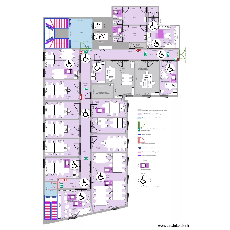 LA MANU APRES AMENAGEMENTS. Plan de LA MANU APRES AMENAGEMENTS. Plan de