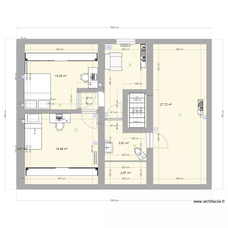 grenier filles 2024 01 29. Plan de 