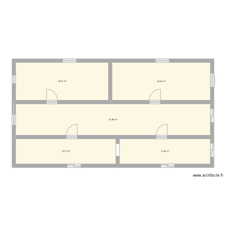 Controle 17 octobre 1 Melec. Plan de 5 pièces et 95 m2
