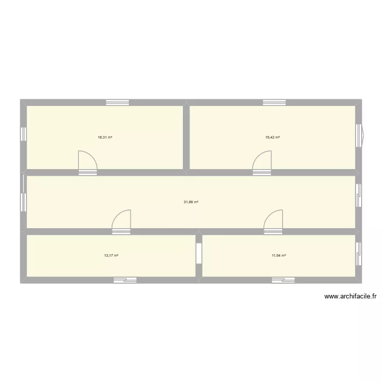 Controle 17 octobre 1 Melec. Plan de 5 pièces et 95 m²