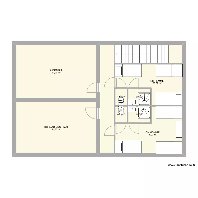 CASERNE. Plan de 9 et 133 m² CASERNE. Plan de 9 et 133 m²