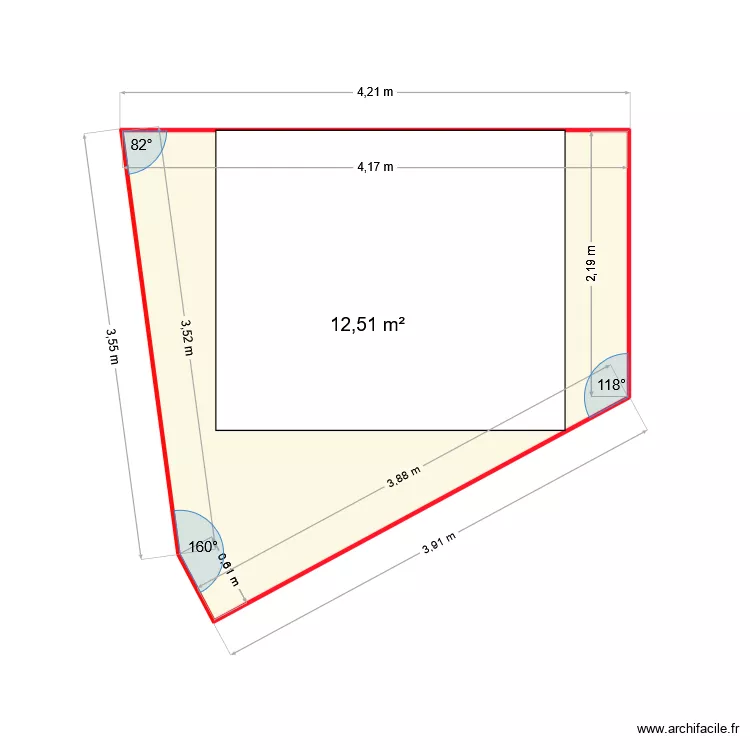 Cabanon parking. Plan de 
