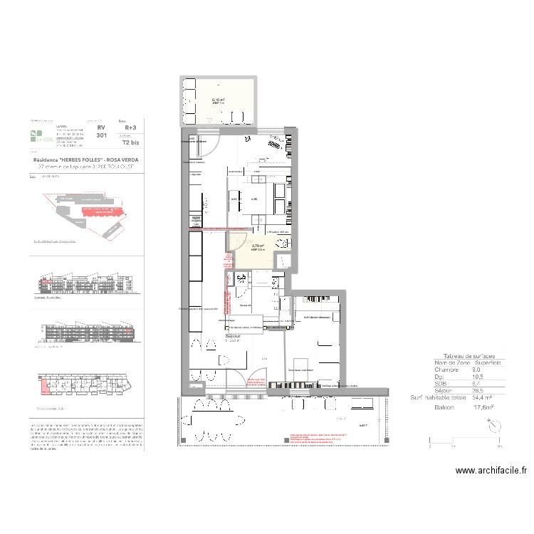 150427-Aménagement_Lapujade301-cuisinereemploi. Plan de 4 pièces et 11 m2