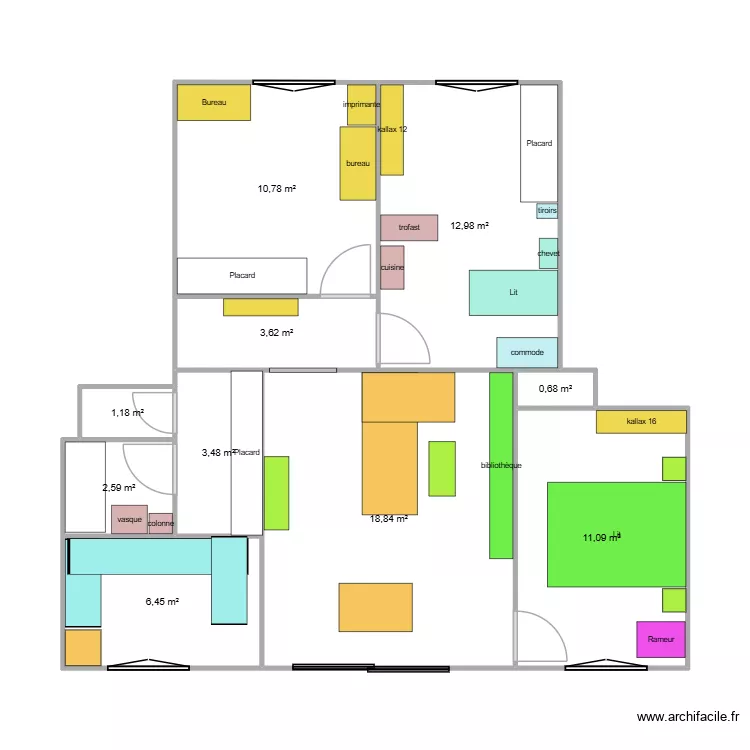 Appart. Plan de 10 et 72 m² Appart. Plan de 10 et 72 m²
