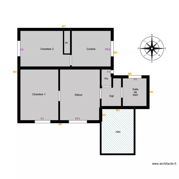 Simon dpe. Plan de 9 et 61 m² Simon dpe. Plan de 9 et 61 m²