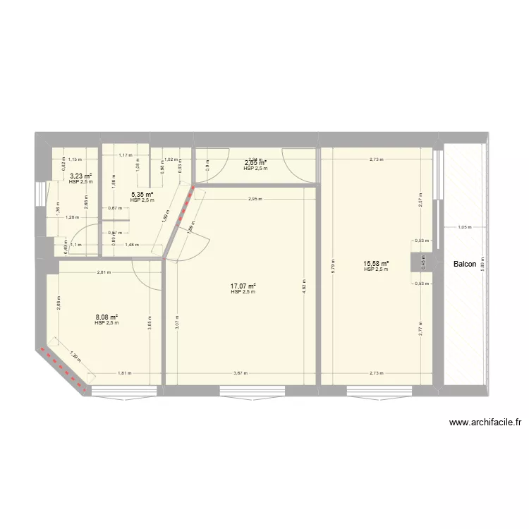 Chambres Corrig&eacute;es 2025 01 11. Plan de 