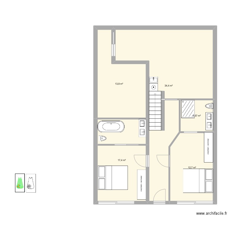 ss annecy murs porteurs. Plan de 0 pièce et 0 m2