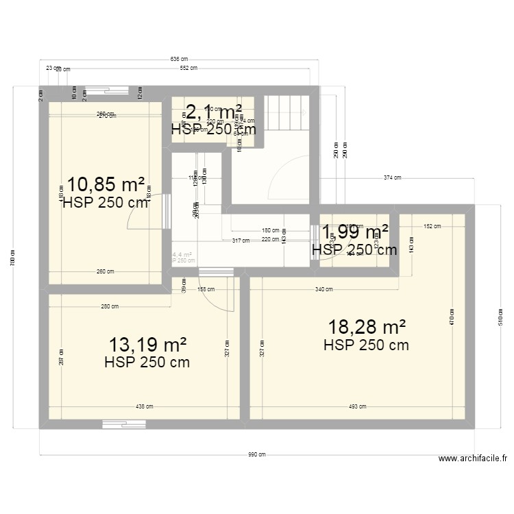 MAISON BLB. Plan de 7 pièces et 106 m2