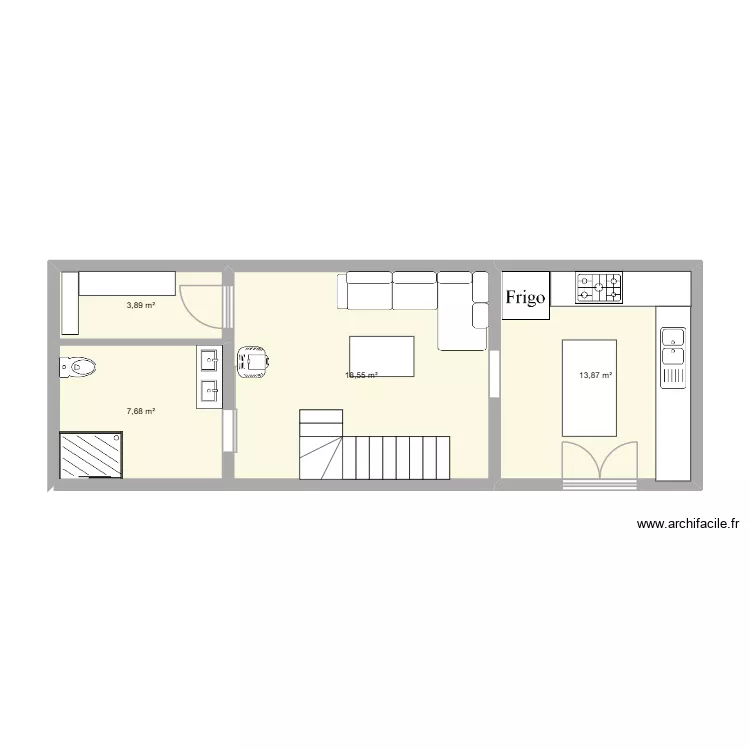 La Fage Travaux. Plan de 4 et 44 m² La Fage Travaux. Plan de 4 et 44 m²