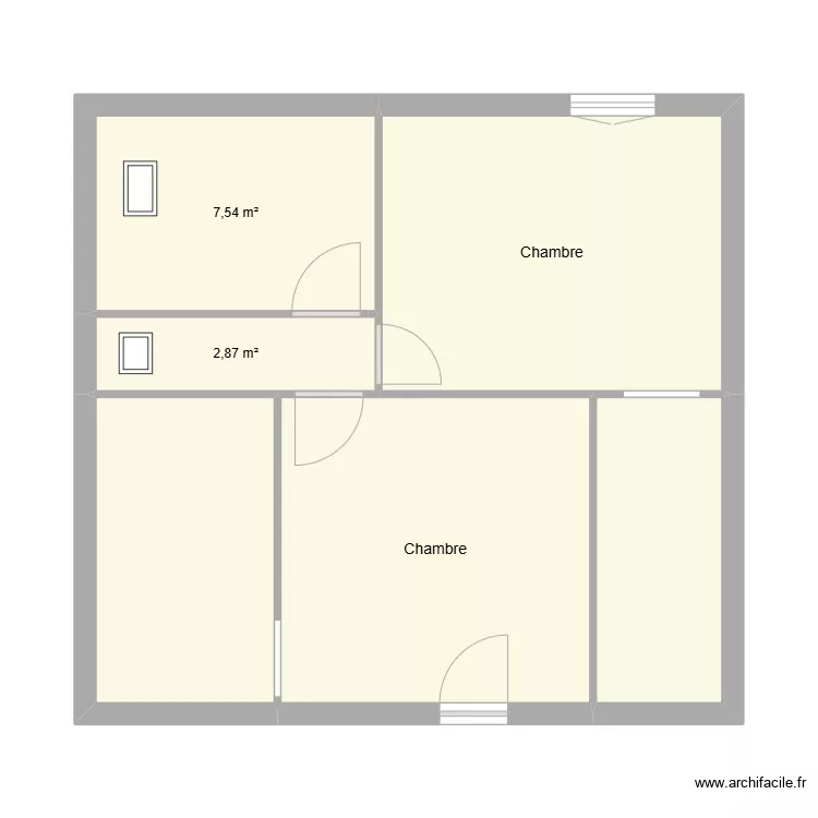 LE POTTIER &eacute;tat initial &eacute;tage. Plan de 