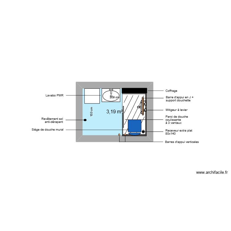 Projet JEAN. Plan de 0 pièce et 0 m2