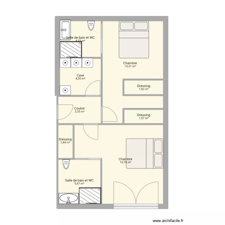 Aménagement garage. Plan de 9 Pièces et 53 m² Aménagement garage. Plan de 9 Pièces et 53 m²