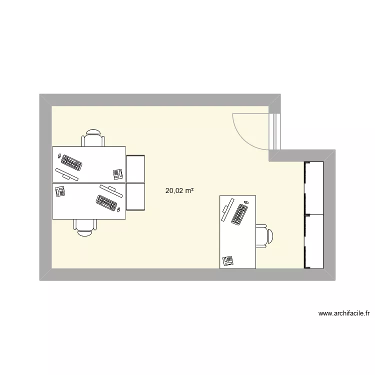 COE Imagerie B5. Plan de 1 et 20 m² COE Imagerie B5. Plan de 1 et 20 m²