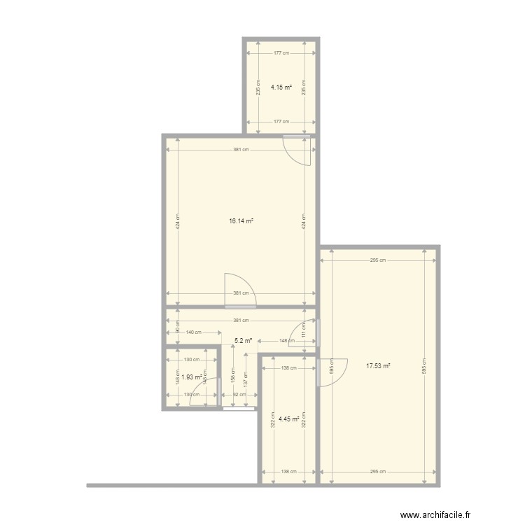 Thierry. Plan de 6 pièces et 49 m2