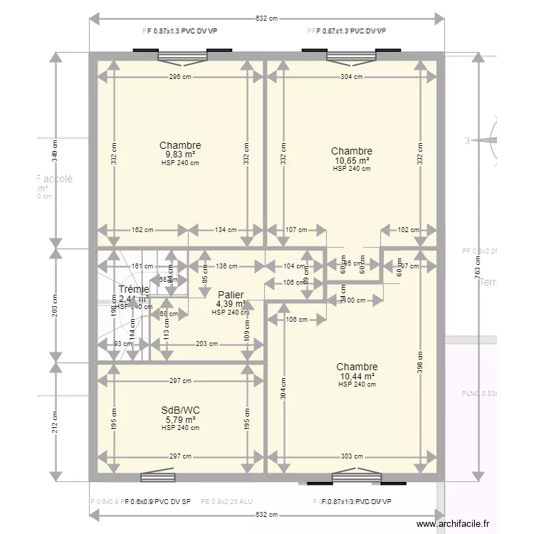 BLOUET Catherine. Plan de 