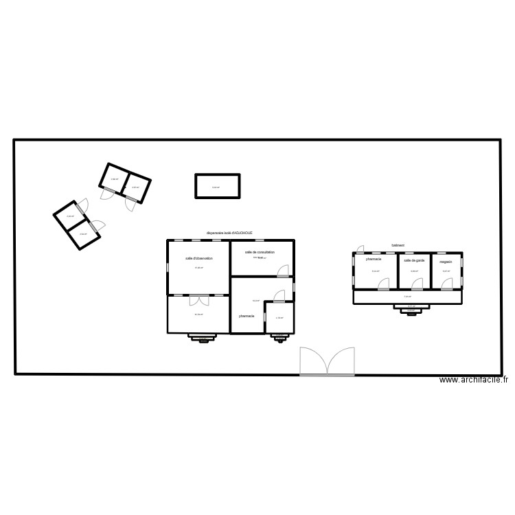 Plan cs adjohoue. Plan de 23 pièces et 726 m2