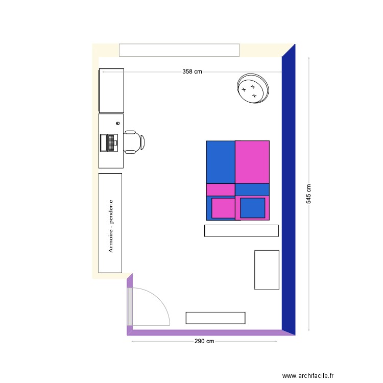 chambre sophia b. Plan de 0 pièce et 0 m2