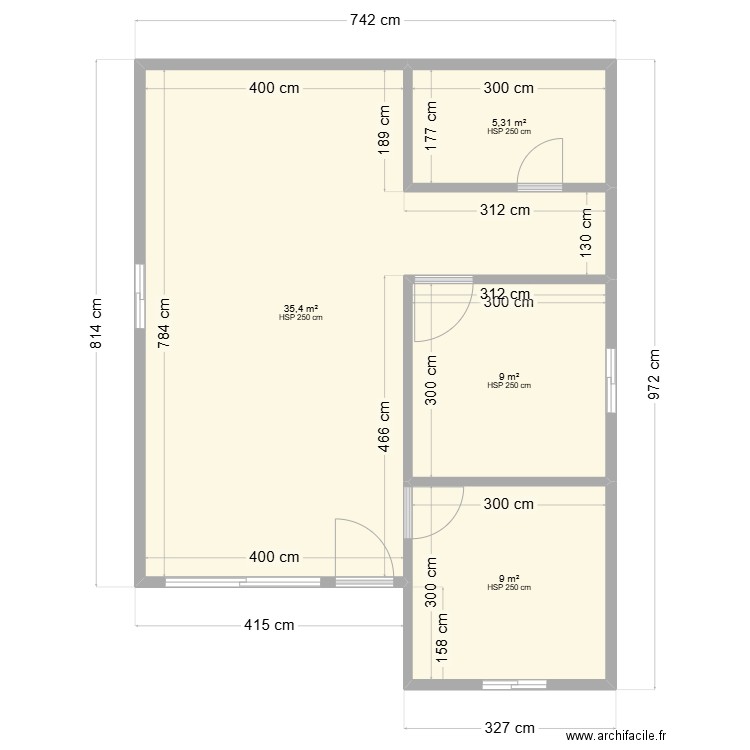 Appatement individuel . Plan de 0 pièce et 0 m2