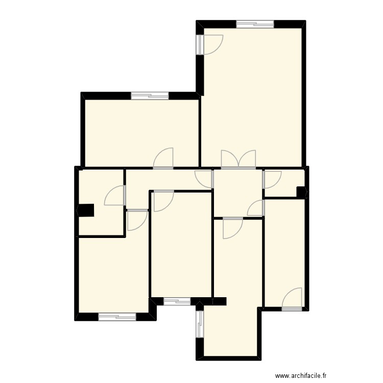 MARIA ( C/Alcalde costa, lleida)  PLANO OBERTURAS.. Plan de 9 pièces et 91 m2