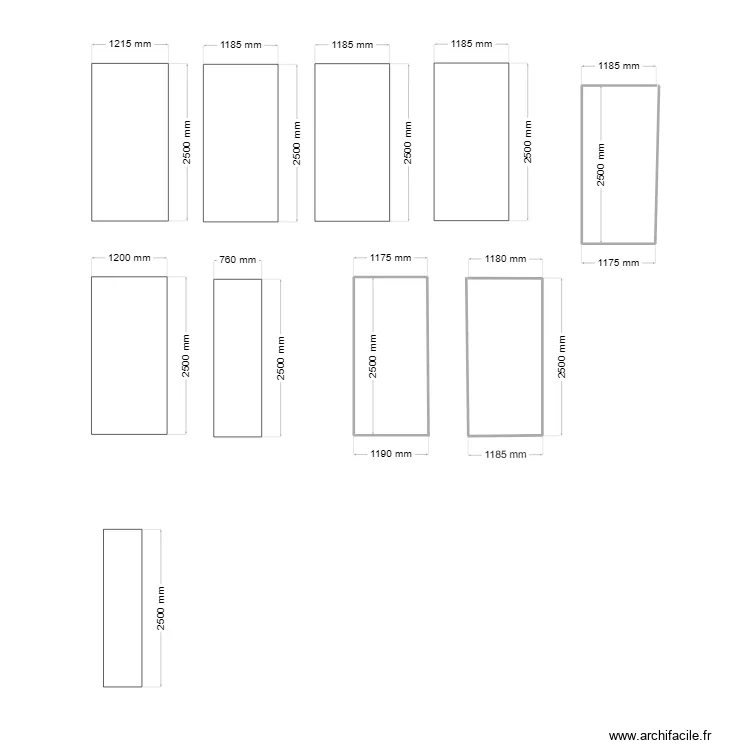 PLAQUE PLEXY PERGOLA. Plan de 