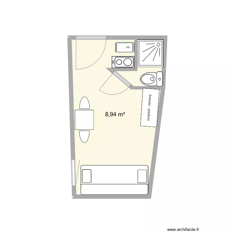 mignet. Plan de 1 et 9 m² mignet. Plan de 1 et 9 m²