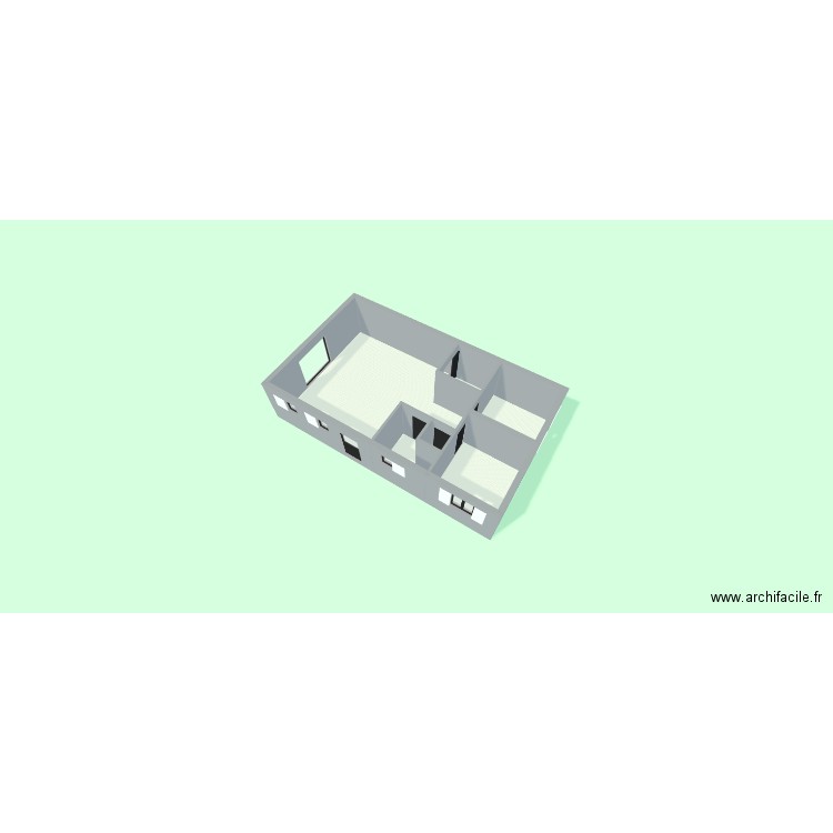 plan janvier 2025. Plan de 6 pièces et 69 m2