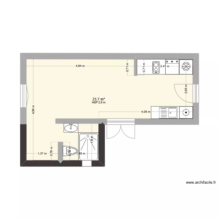 cabanon1. Plan de 1 et 24 m² cabanon1. Plan de 1 et 24 m²