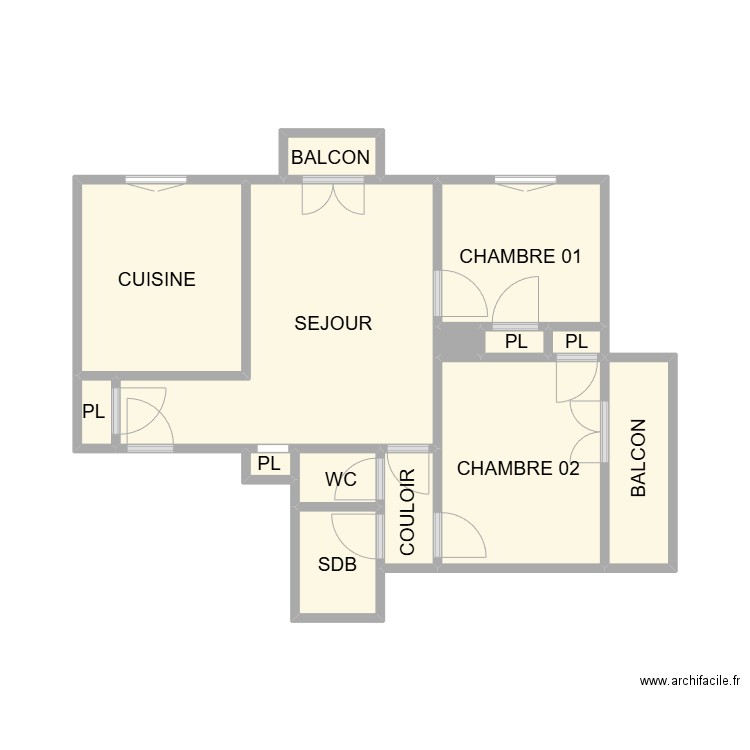 ST EXUPERY. Plan de 14 pièces et 30 m2