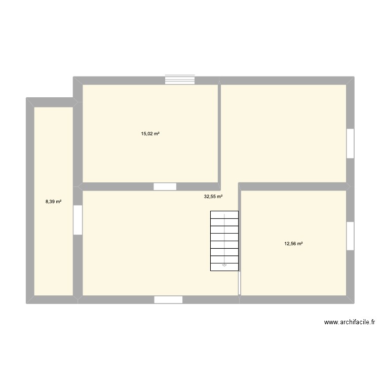 Maison PEUPLIERS - SS. Plan de 4 pièces et 69 m2