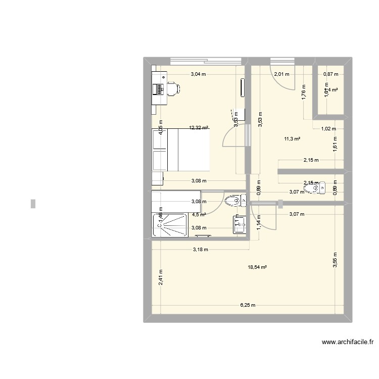 Am&eacute;nagement garage bonnes mesures final. Plan de 0 pièce et 0 m2