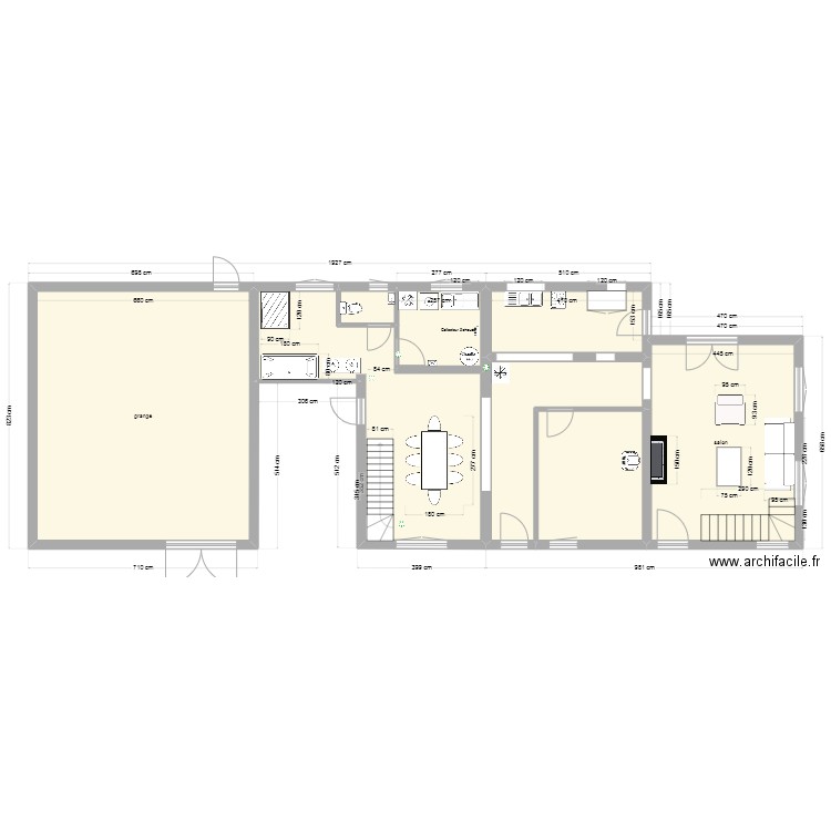 laborde plan avec projet. Plan de 16 pièces et 309 m2