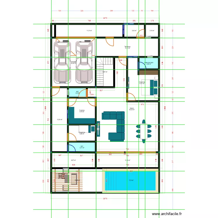 TRIPLEX DIALLO. Plan de 