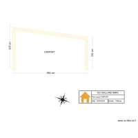 PLAN COUPE CARPORT