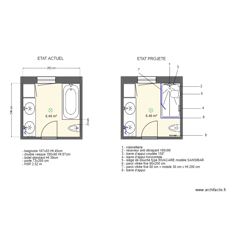 FRANCO ADAPT. Plan de 2 pièces et 13 m2