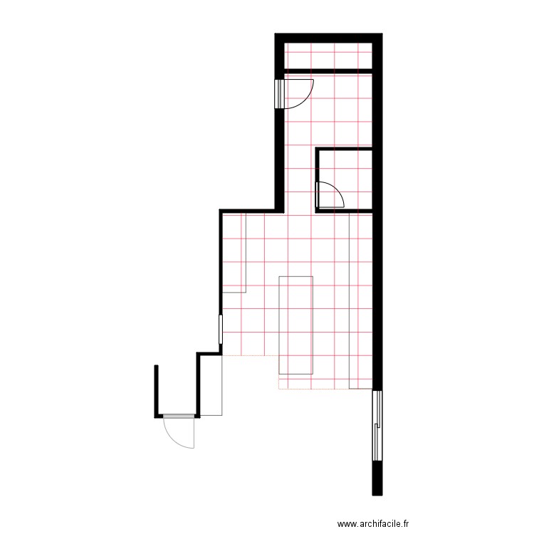 ruiz . Plan de 2 pièces et 4 m2