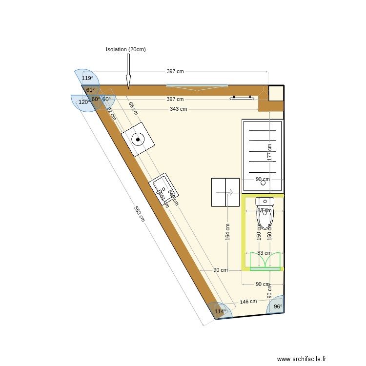 Salle de bain 3. Plan de 0 pièce et 0 m2