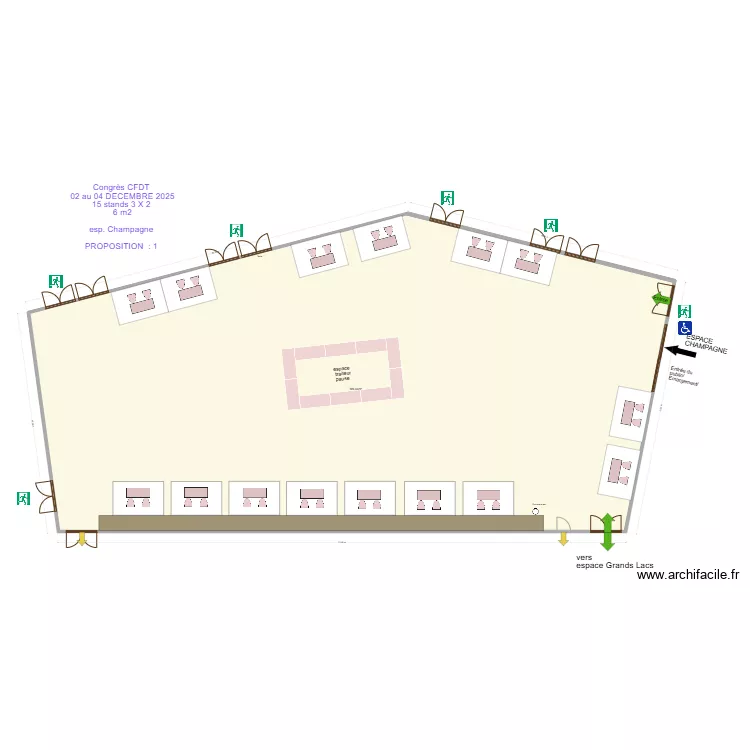 Congr&egrave;s CNFPT 02 au 04 D&eacute;c  2025  espace champagne prop 1. Plan de 