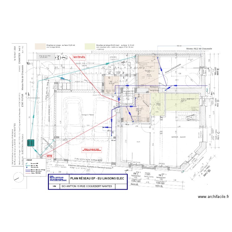 PLAN RESEAU EP-EU- PAC. Plan de 0 pièce et 0 m2