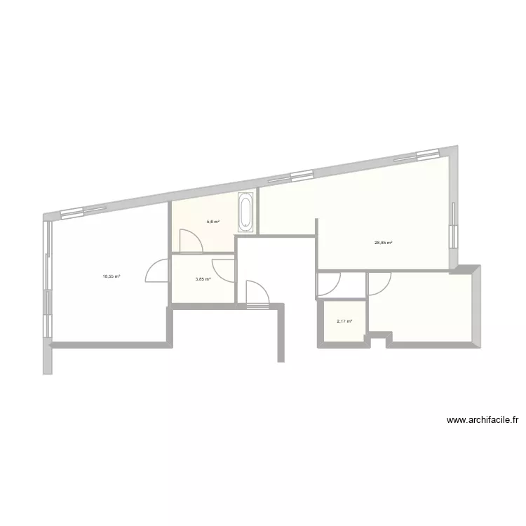 https://docs.google.com/. Plan de 5 Pièces et 59 m²