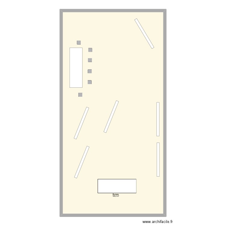 La basse Cave. Plan de 1 pièce et 181 m2