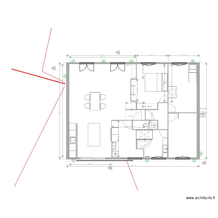 Plan maison elec ext. Plan de 0 pièce et 0 m2