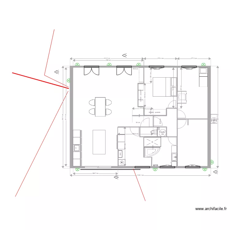 Plan maison elec ext. Plan de 
