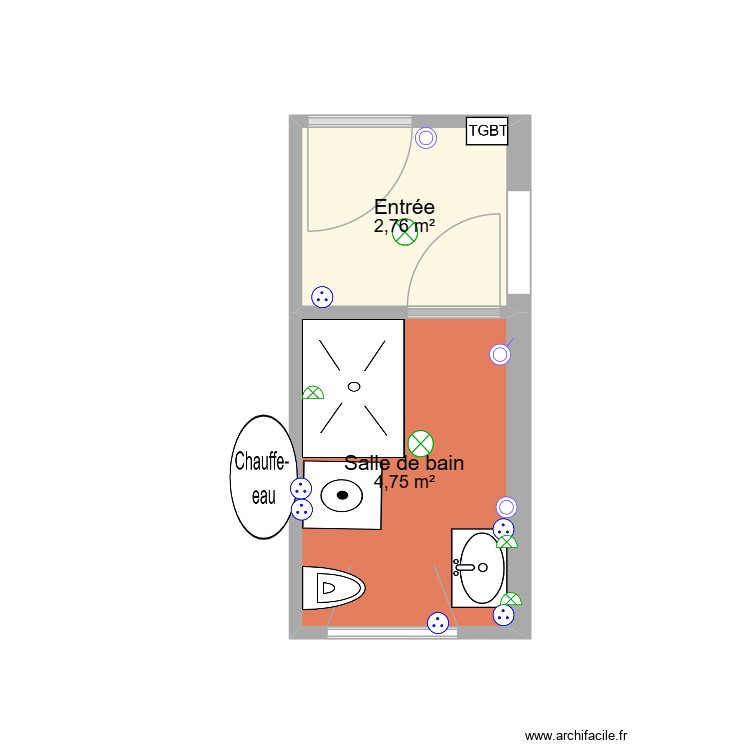 Montreuil - Salon prise 2. Plan de 0 pièce et 0 m2