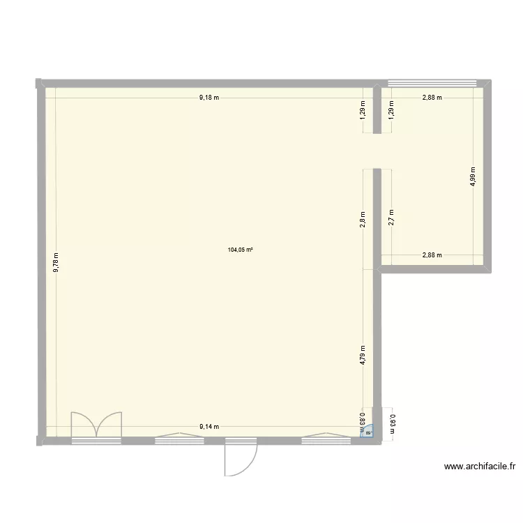 Projet Plerin. Plan de 3 et 116 m² Projet Plerin. Plan de 3 et 116 m²