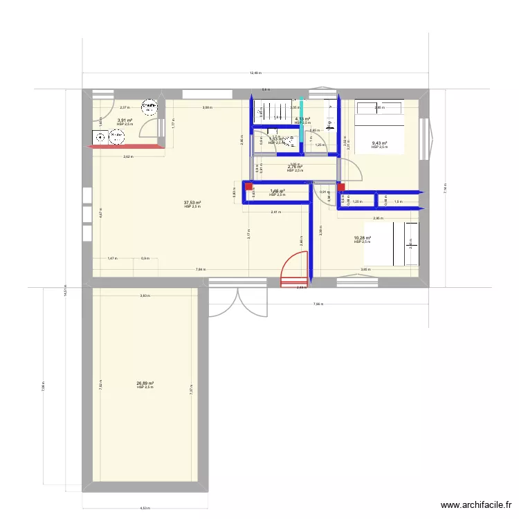 LUBIE v3. Plan de 11  et 99 m²