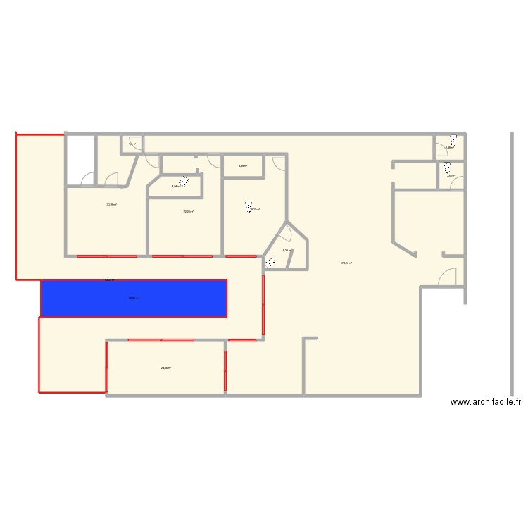 maison a a. Plan de 13 pièces et 404 m2